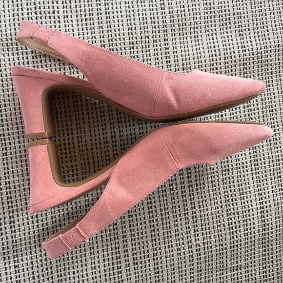 ASOS Sling back pumps pink blush size 6 - Picture 4 of 10